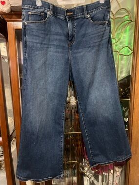 torrid Dark Blue wide leg high waist so soft plenty stretch.